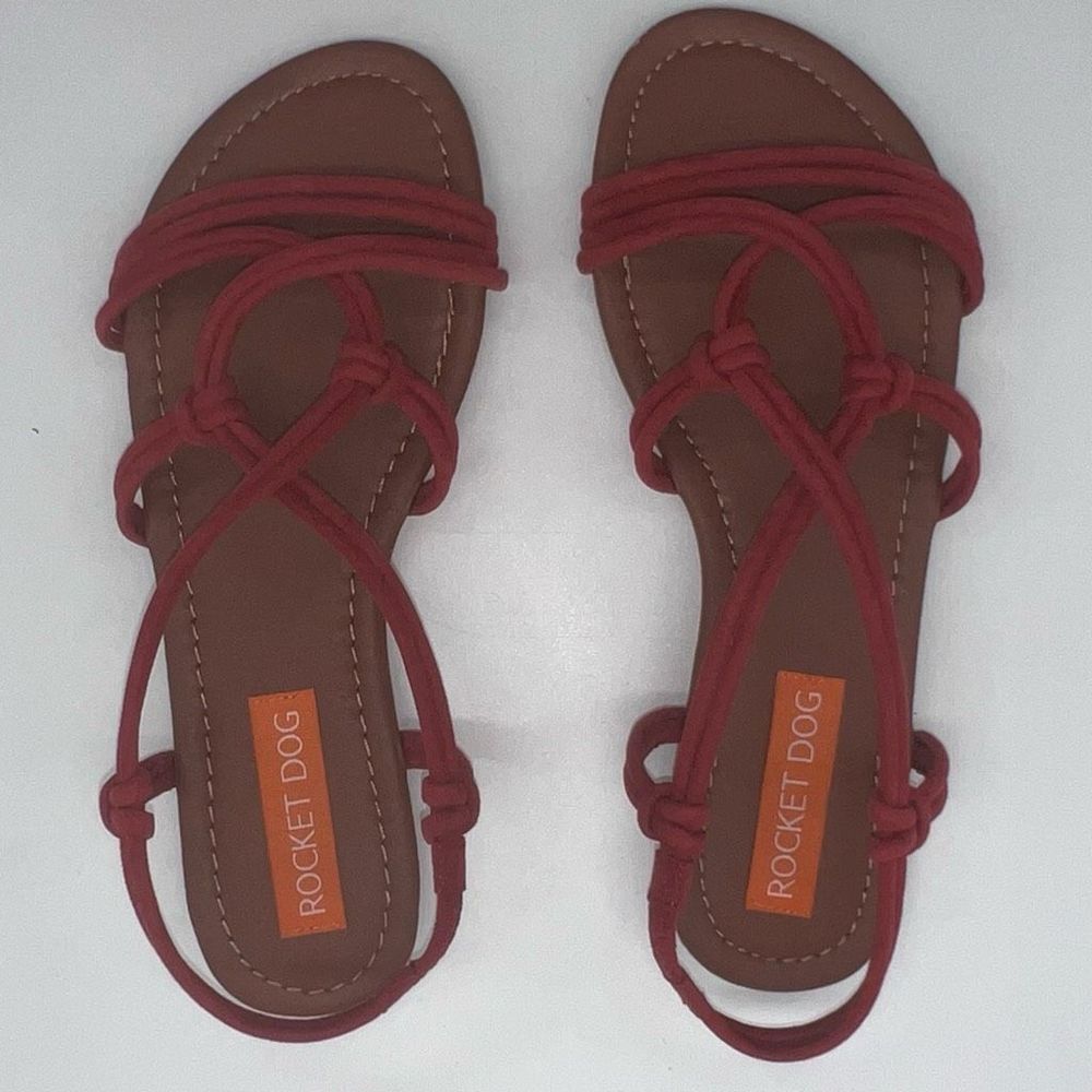 Rocket Dog Rope Strappy Sandals in Rust - Picture 6 of 11